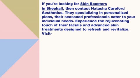 Best Skin Boosters in Shephall