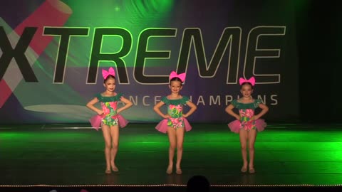 Vivienne's TRIO at XTREME Dance 'Iko Iko' 6 yrs old