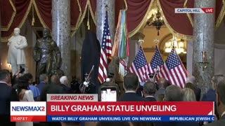 Unveiling Statue Of Reverend William Franklin "Billy" Graham In US Capital