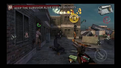 Zombie Frontier 3 Keep the Survivor Alive for 80 sec Headshots Gameplay 1080p 60fps