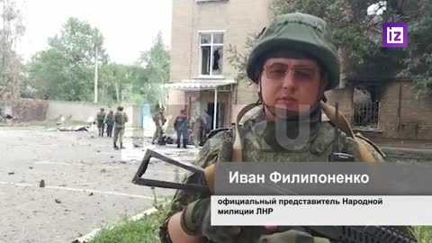 Ukraine War - Part of the industrial zone of the Azot enterprise in Severodonetsk