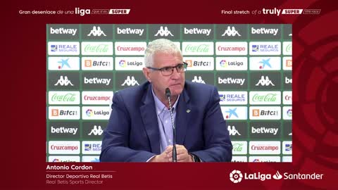 Real Betis football chief Cordon discusses their culture