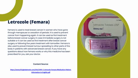 Letrozole (Femara) 2.5 mg side effects | Femara price