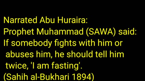 Daily Hadith about Fasting