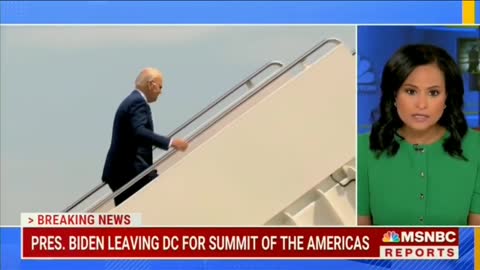 Joe Biden tripped again while climbing the stairs to Air Force One.