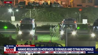 Fox News: "Hamas has released 25 hostages: 13 Israelis and 12 Thai nationals"