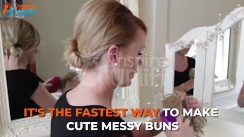 Rose Bun Hair Scrunchie - Messy Maker Magic