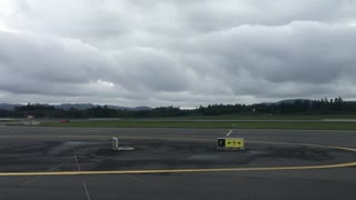 Leaving Bergen, Norway (flight)