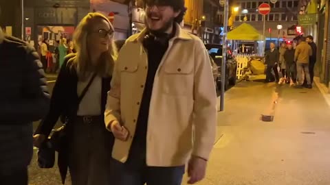 Street prank almost kicked his Ass