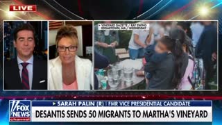 Sarah Palin reacts to Gov. DeSantis sending migrants to Martha's Vineyard