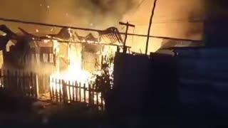 Celosa incendia su casa en Villanueva, Bolívar