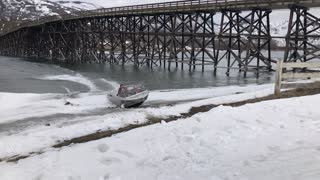 How to Load a Boat when the Launch is Frozen