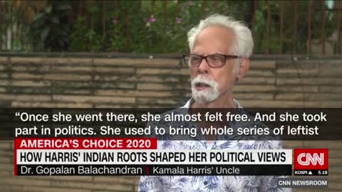 Here's CNN doing an entire segment on Kamala's Indian heritage.