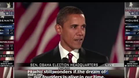 Obama's election speech in 2008