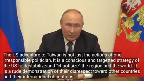 Putin: Western Globalists Prolong Conflict In Ukraine & Taiwan To Distract Citizens From Economic Meltdown!