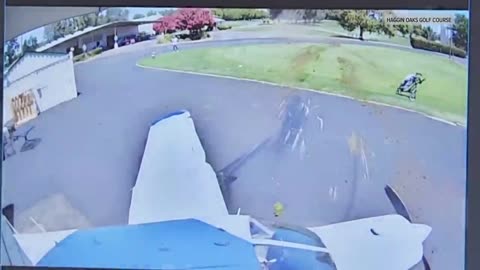 Caught on camera: Crash landing at Sacramento golf course