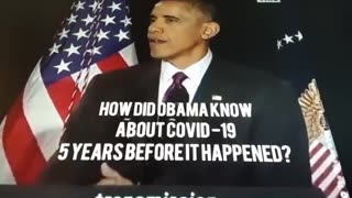 HOW DID OBAMA KNOW ABOUT COVID 5 YEARS BEFORE IT HAPPENED?