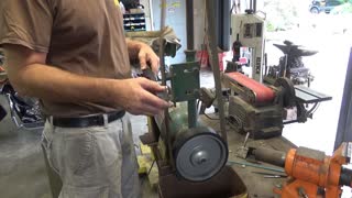 Forging a lawn mower blade machete part 4