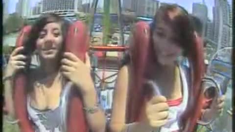 Screaming girl on the ride