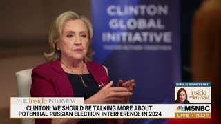 Hillary Clinton claims Putin might be trying to interfere in the 2024 US election
