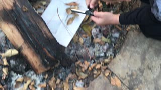 My 8 y/o starting a fire.