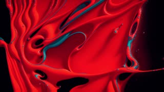 HD Red Screen Saver Abstract Liquid Video Loop (No Sound) - Copyright Free - Background Wallpaper