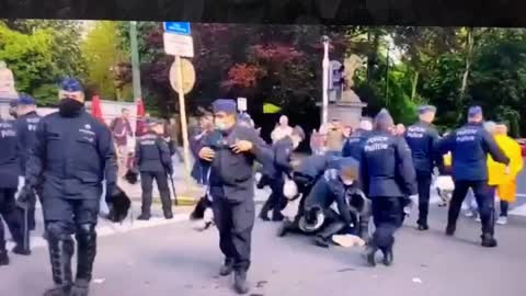 Ter Kameren Bos Brussel 29/05/21 Politie valt man aan