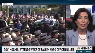 NY Governor Hochul Forced To Explain Exactly Why She Was Removed From Killed Officer's Wake