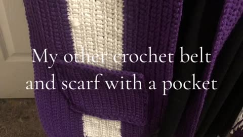 Crochet Scrunchie, Belt, and Pocket Scarf