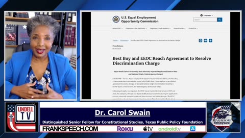 Dr Carol Swain: CRT, DEI, ESG Neo-Marxist Revolt To Weaken American Society