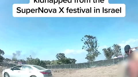 Hamas kidnapping recorded on dashcam