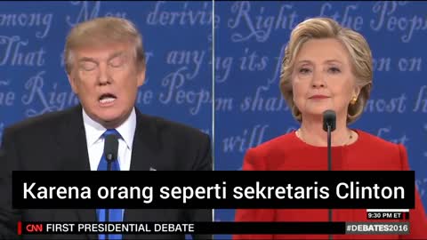 TRUMP PADA HILLARY : Tipikal Politisi, Semua Bicara Tanpa Aksi.