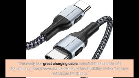 USB C Cable 10ft,Essri 2Pack Type C Charger Cable 10 Feet Long, Nylon Braided 3A Fast Charging Cord