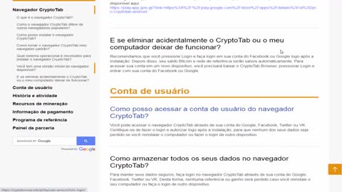 [ CryptoTab Browse ] A melhor maneira de ganhar BitCoins Diariamente! | Android,iOS,Win | HomeOffice