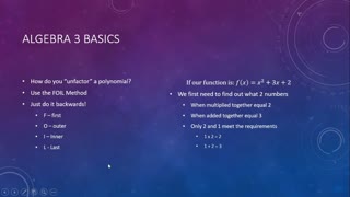 Algebra Basics 3