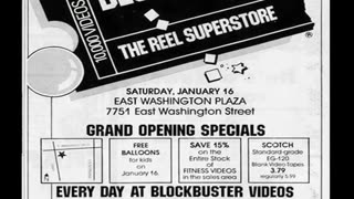 January 14, 1988 - Blockbuster Video Opens in East Washington Plaza