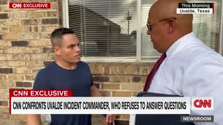 A CNN reporter confronts the Uvalde Incident Commander Pedro “Pete” Arredondo