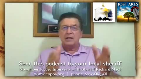 From Sheriff Mack To YOUR Sheriff: Founder Of CSPOA, Sheriff Richard Mack (Part 1 of 2)