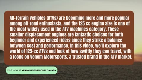 How Fast Can a 125cc ATV Quad Go? - Venom Motorsports Canada