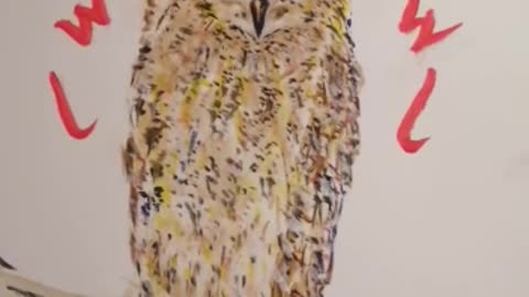 Owl Mini Acrylic Painting