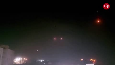 Footage of HAMAS’ missile attack on central Israel overnight