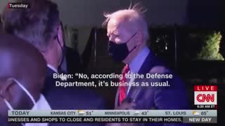 Biden Laughs Off North Korea's First Missile Test During His Administration