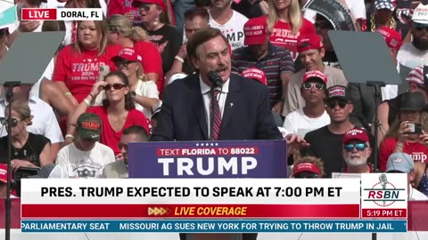 Mike Lindell at FL Trump Rally: PROTECT YOUR BALLOT!