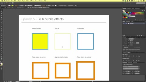 Fill & Stroke effects in Adobe Illustrator Ep5/19 [Adobe Illustrator for Beginners]