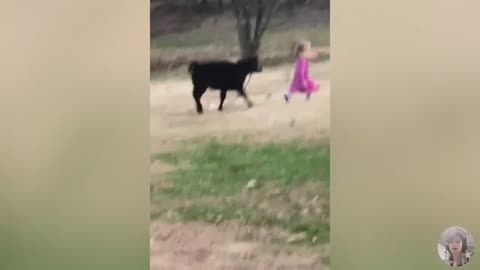 Baby and Animal - Funny Babies At The Farm