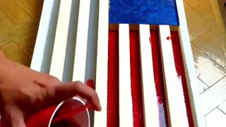 Very Creative Woodworking Project Ideas 😜Usa Flag #short