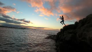 Hawaii cliff dives