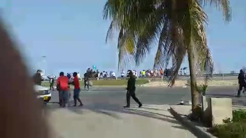 Protesta en La Boquilla