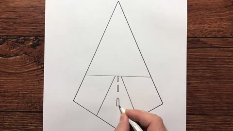 Draw The Level Of Dotted Lines From Far To Near