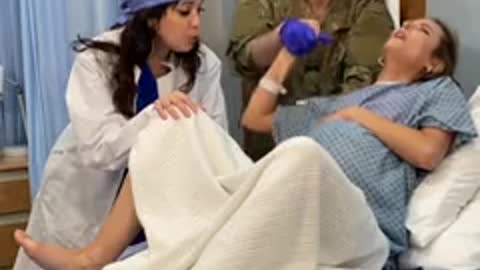 Military reunion goes wrong while wife gives birth!